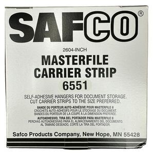 Safco 6551 Self Adhesive Carrier Strip for MasterFile II (6551)